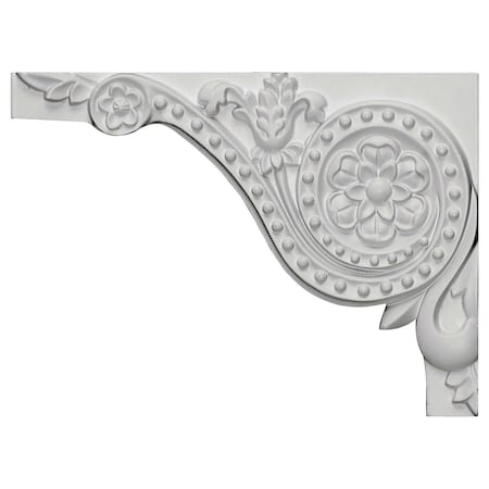 Ekena Millwork 8"W x 5 7/8"H x 5/8"D Antonio Stair Bracket, Left SB08X05AN-L